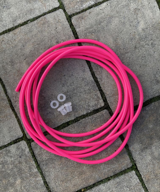 PVC lanko Ružové Neon - 5mm