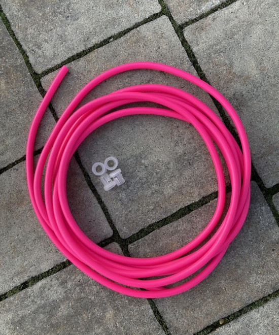 PVC lanko Ružové Neon - 6mm