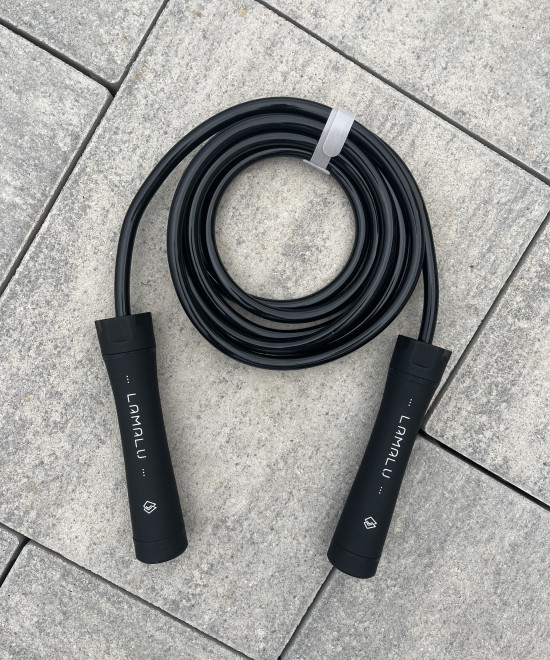 Záťažové PVC švihadlo 10mm - Čierna